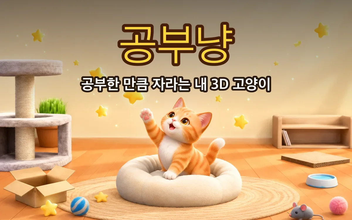 공부냥 화면
