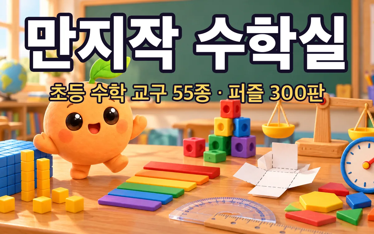 만지작 수학실 화면