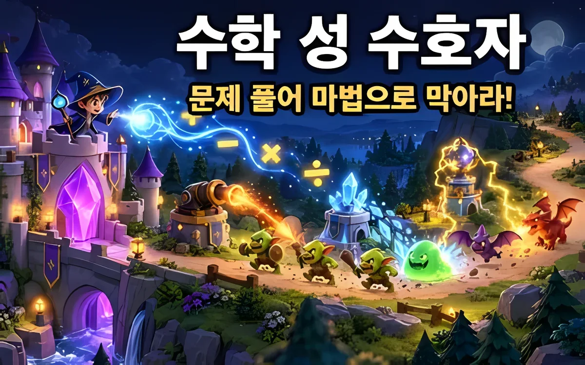 수학 성 수호자 화면