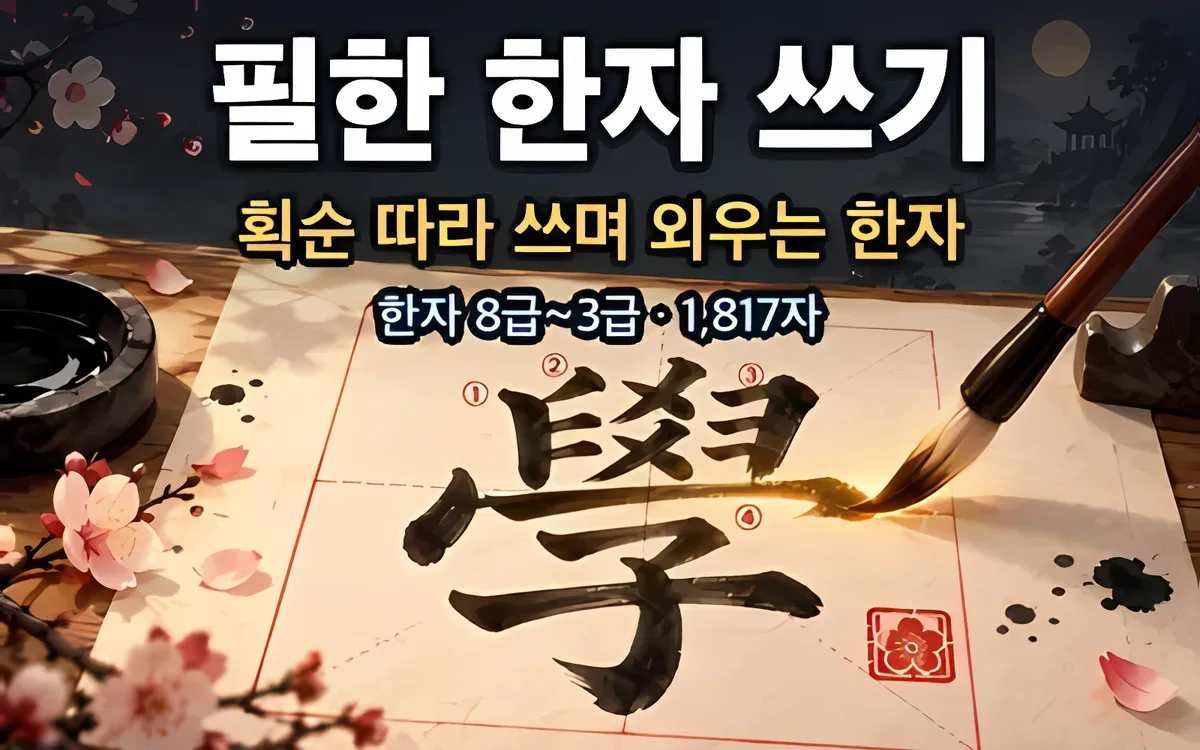 필한 筆漢 화면